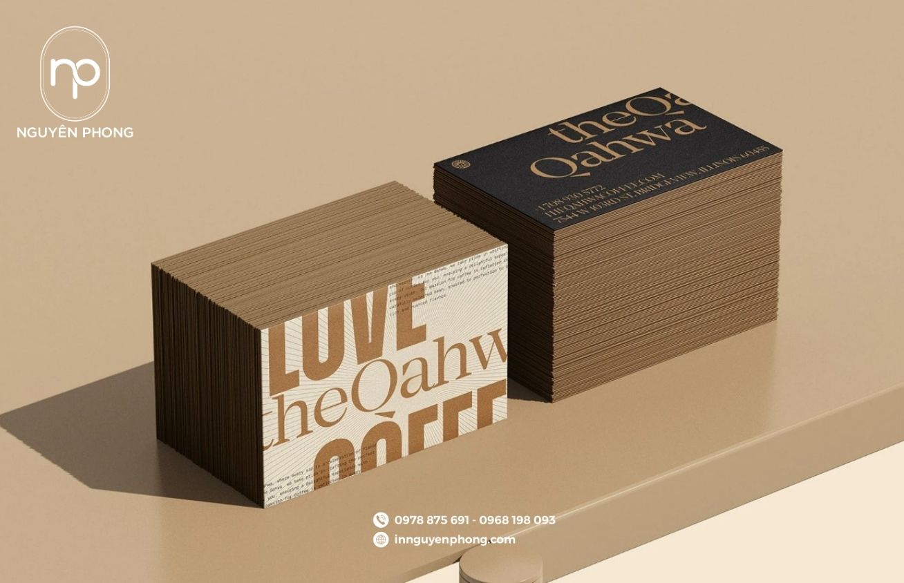 Thiết kế bao bì thực phẩm trên card visit